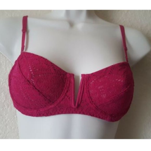Intimately Free People Sheer Lace Convertible Underwire Demi Bra 32A New - Picture 1 of 4
